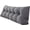 Dark Gray, variant on Triangular Wedge Pillow Headboard for California King Bed, Large Backrest Pillow with Removable Cover for Sitting Up in Bed and Couch