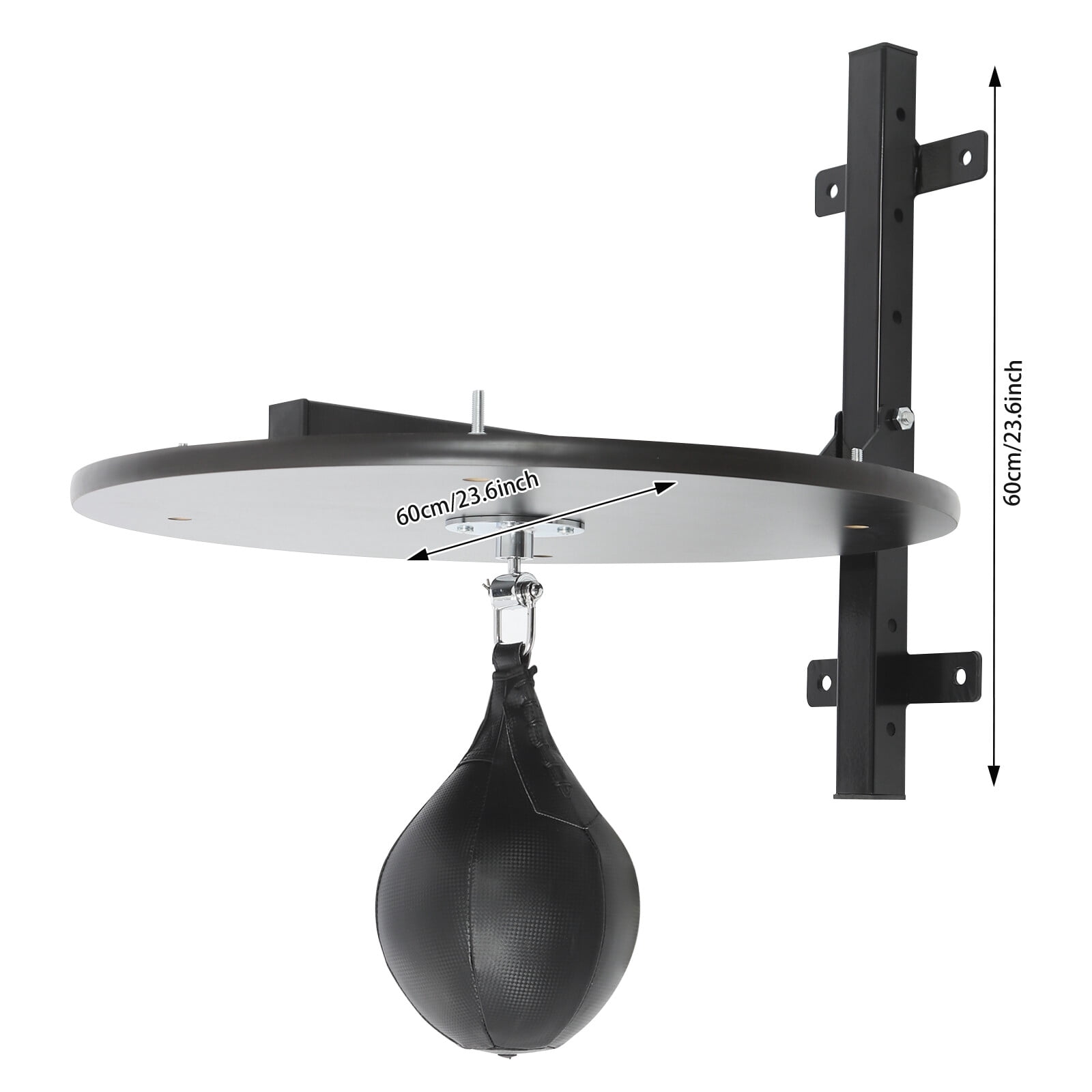 Speed Bag Platform Speed Bag Boxing Kit for Adults Height Adjustable Wall-Mounted Heavy Duty Boxing Training Equipment 360° Rotatable Speed Ball with Punching Ball Fits Home Gym Workout