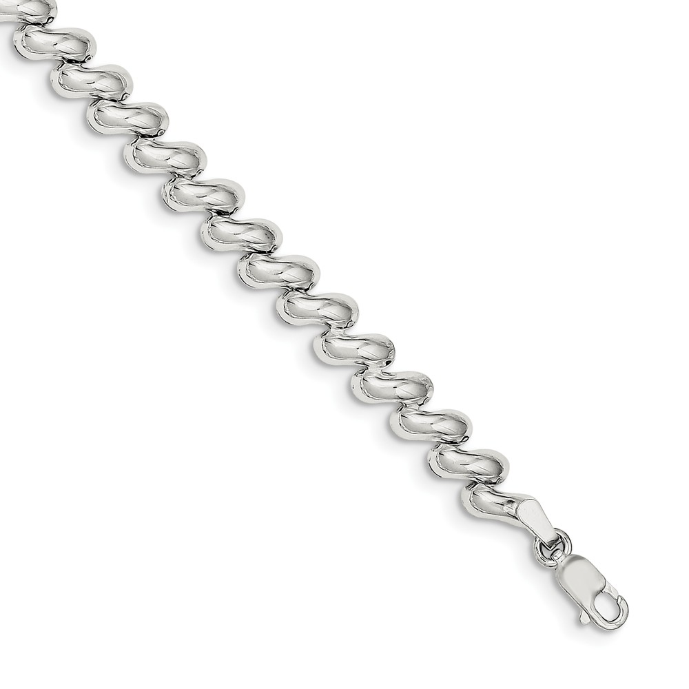 AA Jewels 925 Sterling Silver Unique Bracelet with Secure Lobster Lock Clasp 7" Walmart