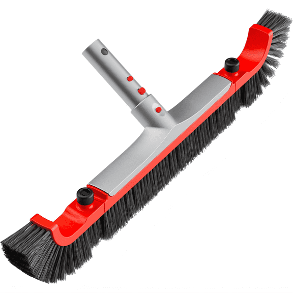 WaterJingle 22-Inch Heavy Duty Pool Brush, Aluminum Handle Swimming Pool Cleaning Sweeper, Vinyl Liner Safe