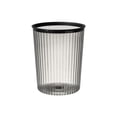 thumbnail image 1 of Toystoory Cubo de basura transparente sin tapa, cubo de basura a rayas, cubos de basura de plástico cilíndricos para el hogar, dormitorio, Suministros de limpieza para el hogar Negro S, 1 of 6