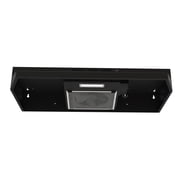 Under Cabinet Range Hood 30 inch Ducted/Ductless Convertible Kitchen Hood Stainless Steel Vent Hood w/LED Light 2 Speed Exhaust Fan Black