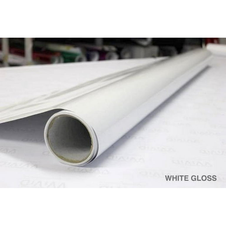 VViViD White High Gloss Realistic Paint-Like Microfinish Vinyl Wrap Roll  XPO Air Release Technology (10ft x 5ft)