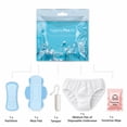 thumbnail image 3 of Hygiene Plus Bulk Period Kit with Disposable Underwear (Medium) – Complete Menstrual Care Kits for Schools, Healthcare & Organizations – Includes Tampon, Maxi Pad, Pantyliner & Wipe (10), 3 of 4