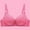 Hot Pink, variant on TAGOLD Womens Summer Plus Size Brs,Push Up Casual Bra for Womens,Woman's Embroidery Thin Style Ventilate Back Buckle Bra Without Steel Rim