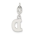 thumbnail image 4 of Sterling Silver Letter D Initial Charm Pendant, 4 of 4