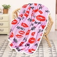 thumbnail image 6 of Catalonia Sherpa Blanket Plush Throw, Fleece Reversible Blankets for Bed and Couch, Super Soft Comfy Warm Fuzzy TV Blanket, 50" x 60", Pink Kiss, 6 of 7