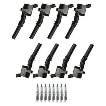 ISA Ignition Coil and NGK Spark Plug Compatible with Ford Mustang Explorer F150 E150 4.6L V8 FD503 Fits select: 2004 ,2010 FORD F150 SUPERCREW