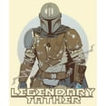 thumbnail image 2 of Men's Star Wars: The Mandalorian Legendary Father Din Djarin  Graphic Tee Beige 2X Large, 2 of 4