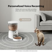 IMIPAW 4L Smart Cat Feeder with HD Camera, Programmable Timer, Automatic Food Dispenser, Voice Recorder, App Control