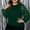 Green Tops for Women, variant on Olyvenn Womens Plus Size Cross Wrap Tops Patchwork Bubble Long Sleeve Oversized Sparkly Shirt Blouses Casual Streetwear Outfits Black 20-22