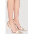 thumbnail image 2 of Women's Pointed Toe Clear Side Stiletto Pumps, 2 of 3