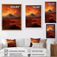 thumbnail image 4 of Designart "Scenic Volcanic Vista II" Volcano Wall Art Living Room, 4 of 7
