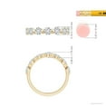 thumbnail image 6 of Angara Natural 1.22 ct Diamond Semi Eternity Wedding Ring in 14K Yellow Gold – April Birthstone Jewelry | Diamond Wedding Band (Ring Size - 8.5), 6 of 10