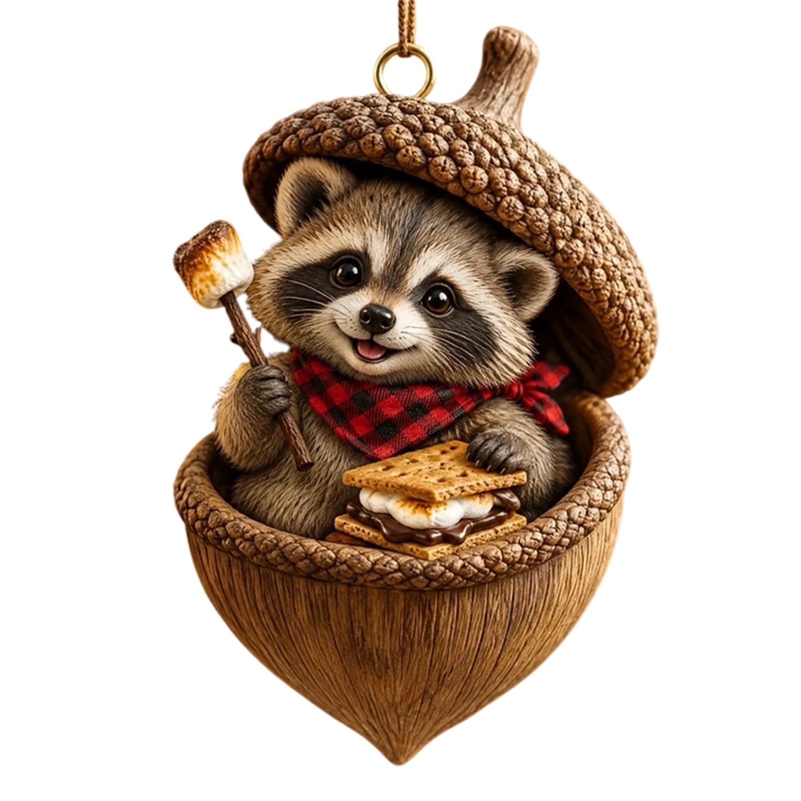 Christmas Forest Animal Ornaments Resin Hanging Figurines With Whimsical Woodland Designs Festive Tree Accents for Wreath Garland Mantel Window Wall and Seasonal Holiday Display