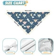 thumbnail image 6 of Dog Bandana 2 Pack,Dark Blue Fairy Moon Princess Pattern Bandanas for Dogs,Cat Bandana,Small/ Large Dog Bandana 2 Size,Dog Bandanas, 6 of 6