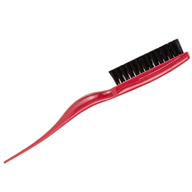 el cabello, lo de portátil de 3 fila peine de de para peluquería, salón de de barba para , ROJO SM SunniMix Cepillo de pelo burlón