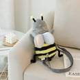thumbnail image 2 of Bee Shark Stuffed Ocean Toy    Plush Backpack, 2 of 4