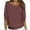 Brown sweater for women, variant on ZZwxWA Fashion Womens Comfy Pullover Knit Sweater Oversize Women's Elegant Fall and Winter Sweaters Blouse 3/4 Sleeve Womens Sweaters Solid Casual Sweater Round Neck Tops Reduced Price