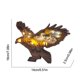 thumbnail image 2 of Estatuilla Artesanal De Animales, Decoración De Adorno De Mesa, Escultura Tallada En Madera Retro, Decoración Creativa Para El Hogar Y La Oficina Inevent HA038888-00, 2 of 6