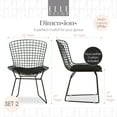 thumbnail image 4 of Elle Decor Holly Dining Chair Set of 2 Black, 4 of 8