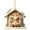 White Stable Holy Family, variant on Yardvibe Handcrafted Christmas Nativity Ornament, 4 Inch Resin Hanging Piece with Radiant Star Accent, Holiday Display for Tree Mantel Shelf Window, Radiant Arch Stable Scene