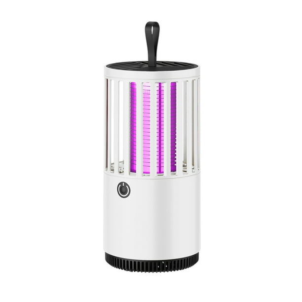 Seitruly Lámpara repelente de insectos de 2000mAh, lámpara de plástico 1A recargable con para interiores y exteriores, dormitorio, oficina, Electrónica Blanco