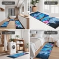 thumbnail image 5 of Blue Butterfly Flower Leaf Pattern Kitchen Rugs Sets Of 3,Kitchen Runner Rugs Non Skid Washable,Decorative Kitchen Floor Mats for Kitchen,Sink,Laundry,17"x30"+ 17"x47" + 17"x59", 5 of 6