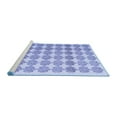 thumbnail image 2 of Ahgly Company Machine Washable Indoor Round Abstract Blue Contemporary Area Rugs, 5' Round, 2 of 4