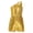 Gold, variant on Kid Girls Sequin Jumpsuit Party Halter Shinny Kids Dance Formal Romper Bodysuit Ball Gown Gold 8