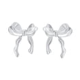 thumbnail image 2 of Pendientes de lazo para mujer, pendientes ligeros creativos para viajes, vacaciones en la calle Plata, 2 of 8