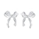 thumbnail image 2 of Pendientes de mujer,Pendientes de lazo para mujer Pendientes de joyería Lady Studs,Dijes de joyería únicos y elegantes Regalo de San Valentín,Joyería única Novedad Accesorio Plata, 2 of 9