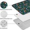 thumbnail image 5 of Green Christmas Dinosaur and Snowman Pattern Bathroom Rugs Sets 3 Piece,Toilet Cover Set,Absorbent Non Slip Bathroom Mats Sets with U-Shaped Contour Rug Toilet Rug Set, 5 of 5