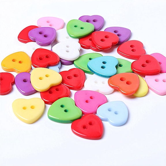 HAVELOR 100-Piece Plastic Buttons, 0.4 Inch Mixed Colors, for Sewing and Knitting Projects, Ideal for Crafting and Scrapbooking(Multicolor,100pcs)