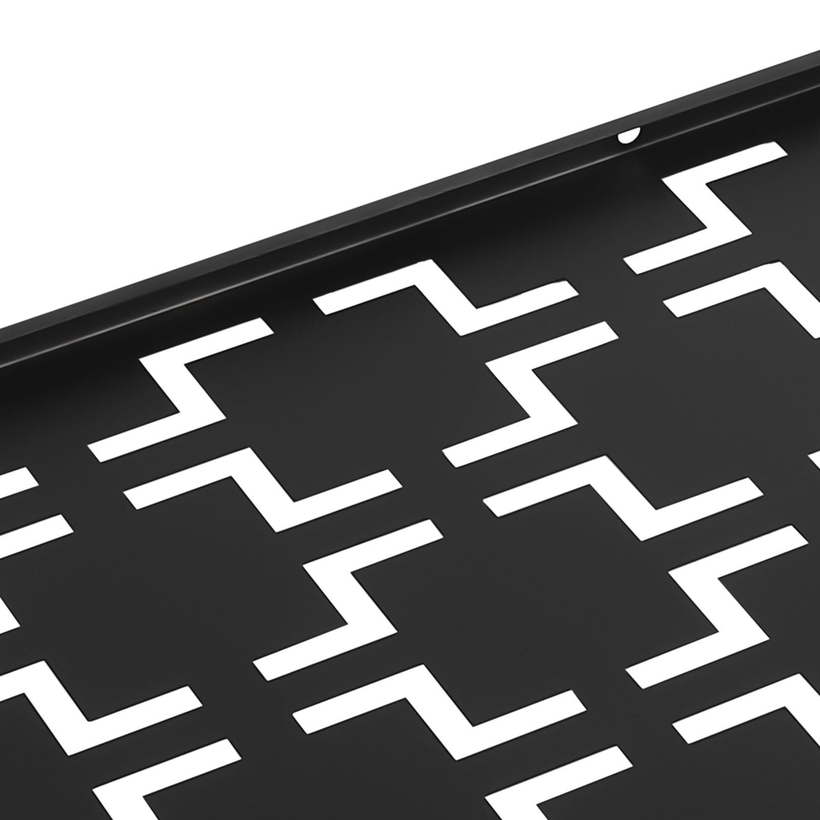Black Steel Laser-Cut Decorative Privacy Screen Panel 60x117cm Fence for Yard, Pet Containment, View Blocking