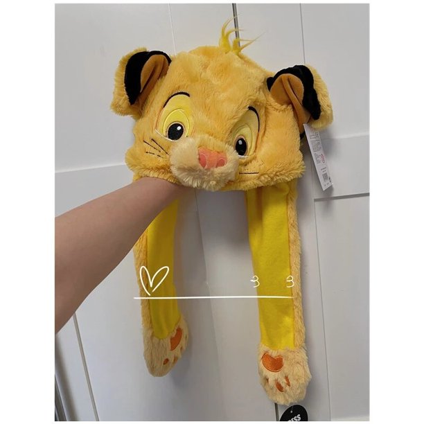 Gorro de peluche de Disney con orejas que se mueven, gorro Kawaii, King & maría gato &erio; Stitch, dibujos animados The Discuting, mantener caliente, 55cm zhangmengya LED