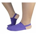 thumbnail image 2 of Halfsox-Women’s Casual No Show Half Socks for Sling-back shoes Small/Medium Purple 1 Pair, 2 of 3