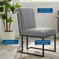 thumbnail image 7 of Modway Indulge Channel Tufted Fabric Dining Chair in Light Gray, 7 of 7