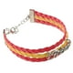 thumbnail image 5 of 2 piezas Unisex España letra pulsera moda bandera nacional pulsera brazalete creativo para decoración, 5 of 5