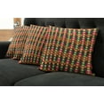 thumbnail image 5 of Ambesonne Retro Throw Pillow Cover 4 Pack, Pop Art Geometric Pastel, 16", Multicolor, 5 of 5