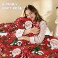 thumbnail image 5 of Yspwyqan Christmas Santa Reindeer Full Size Bedding Set, 3 Piece Soft Breathable Comforter Bed Set with 2 Pillow Shams for Xmas Holiday Bedroom Decor, 5 of 7