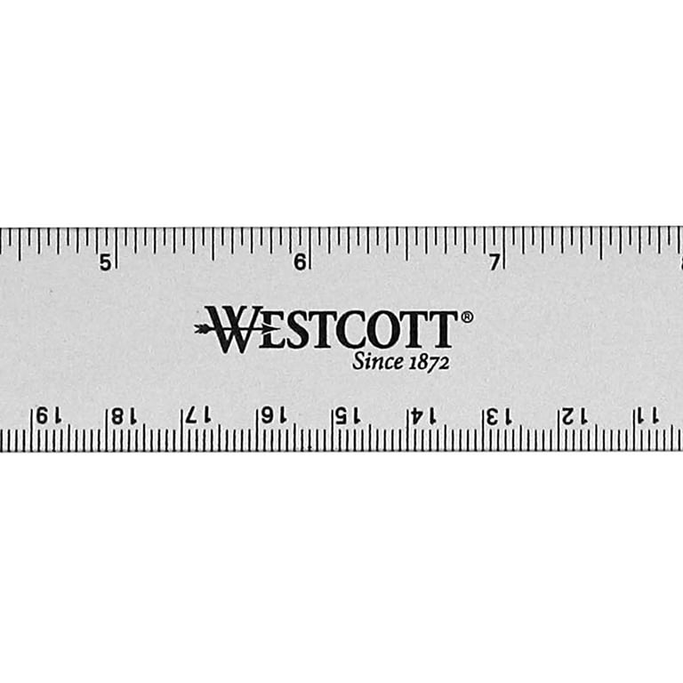Westcott 12 In. Aluminum Ruler - North Dixie Hardware