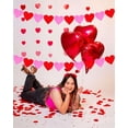 thumbnail image 6 of NOGIS Valentines Day Decorations, 6 Strips Valentines Day Garland, Felt Heart Garland Banner, Party Valentine Decorations - Hanging Hearts Decorations for Valentine Decor (Two Color), 6 of 7