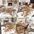 thumbnail image 5 of 8x10 Area Rugs for Living Room, Brown Tree Fall Non Slip Area Rugs for Kitchen Bedroom Entryway, Leaves Branches Watercolor Botanical Elegant Washable Carpet Runner Rug Floor Mats for Bedroom, 5 of 8