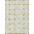 thumbnail image 2 of HomeRoots 591024 8 x 10 ft. Gold & Beige Abstract Washable Indoor & Outdoor Rectangle Area Rug, 2 of 5