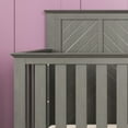 thumbnail image 6 of Child Craft Atwood 4-in-1 Convertible Crib, Chevron Panel Design, 3 Mattress Heights, Lunar Gray, 6 of 8