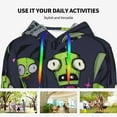 thumbnail image 5 of Invader Zim Sweatshirt For Womens Fashion Hoodies Pullover Athletic Daily Hoody Hooded Clothing Gift Large, 5 of 7