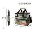 thumbnail image 3 of FORMRS Insulated Cooler Bag 24 Cans Capacity Soft Leakproof Lunch Box with Side Pockets, Pink and Green Cat, 3 of 7
