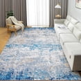 thumbnail image 2 of 5x7 Area Rugs Modern Abstract Faux Wool Rug Ultra-Soft Low Pile Accent Rug Stain Resistant Carpet Machine Washable Rugs for Bedroom with Non Slip Backing, 2 of 7