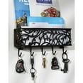 thumbnail image 3 of DII Wall Mounted Mail, Letter & Key Holder, Black, Medium, 3 of 4
